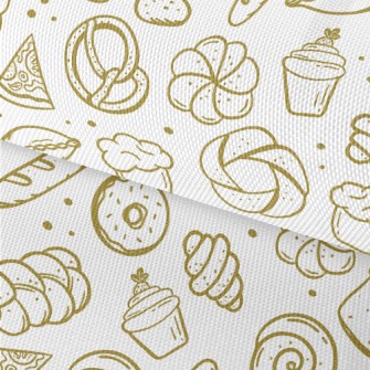 BreadPizzaCakeDonut Waterproof Oxford