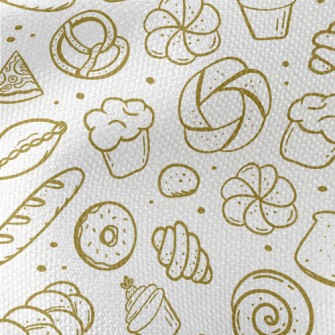 BreadPizzaCakeDonut Waterproof Canvas
