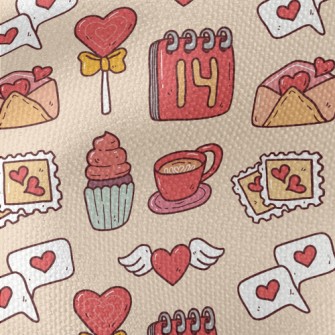Love Valentine&#39;s Day Relat Waterproof Canvas