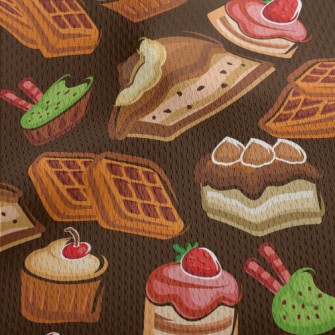 Various Cupcakes And Square Mu Athletic Mesh Flat Back