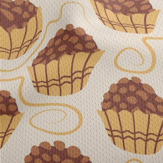 Chocolate Nut Crumb Cake Athletic Mesh Flat Back