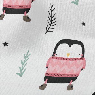 Pink Sweater Penguin Terry