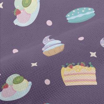 Various Desserts With Polka Do Performance Linen