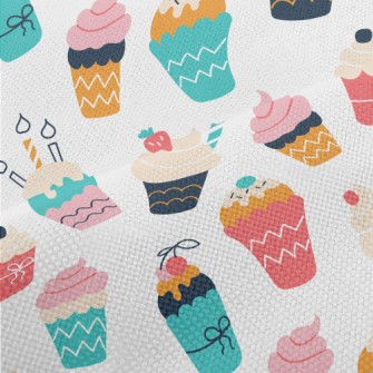 Cute Colorful Ice Cream Cup Performance Linen