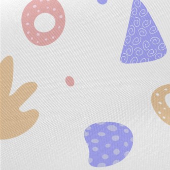 Colorful Irregular Circular Gr Twill