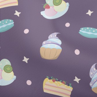 Various Desserts With Polka Do Dobby