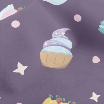 Various Desserts With Polka Do Micro Fleece