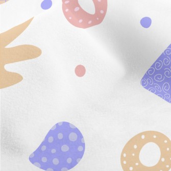Colorful Irregular Circular Gr Micro Fleece