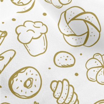 BreadPizzaCakeDonut Micro Fleece