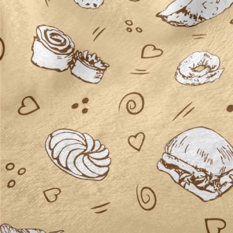 Hand Drawn Various Bread And C Minky