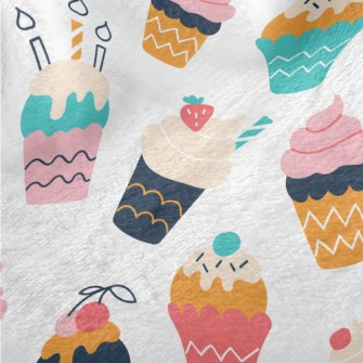 Cute Colorful Ice Cream Cup Minky