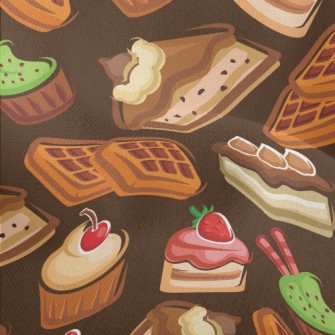 Various Cupcakes And Square Mu Lightweight Performance Linen