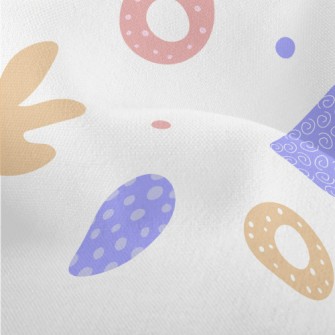 Colorful Irregular Circular Gr Lightweight Performance Linen