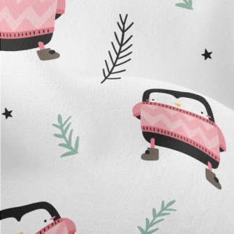 Pink Sweater Penguin Lightweight Performance Linen