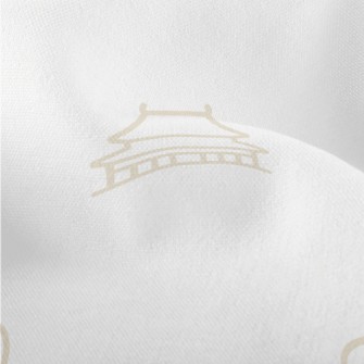 Tai Chi Temple And Dragon Patt Lightweight Performance Linen
