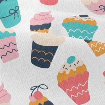 Cute Colorful Ice Cream Cup Modern Jersey