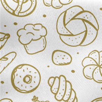 BreadPizzaCakeDonut Jersey Backed Fleece