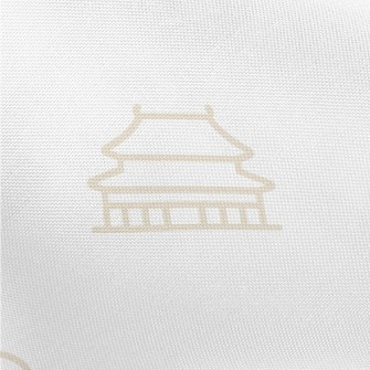 Tai Chi Temple And Dragon Patt Pongee