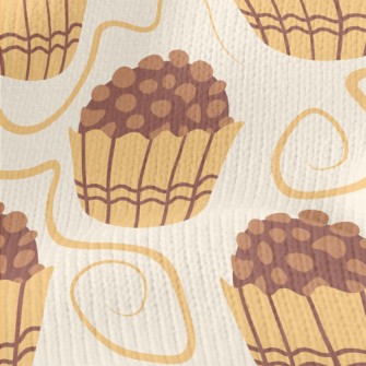 Chocolate Nut Crumb Cake Stretch Jersey