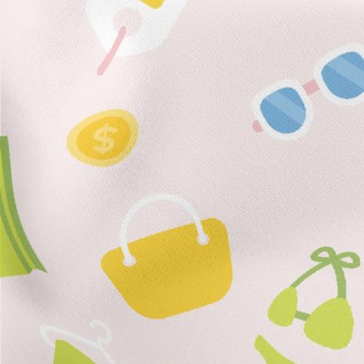 Shopping Mall Pattern Lightweight Cotton Poplin