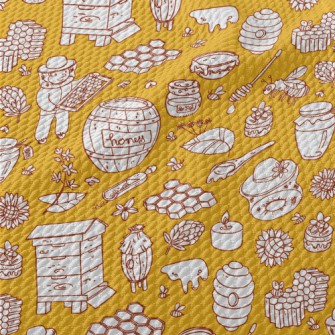 Beekeeper With Honeycomb Birdseye Piqué