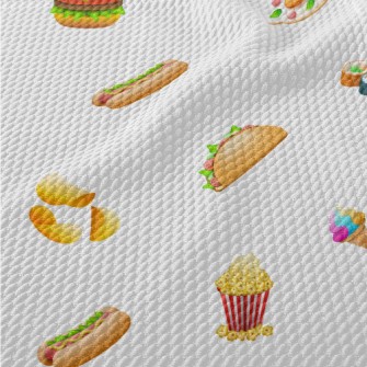 Cute European And American Ori Birdseye Piqué