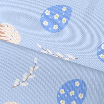 Cupcakes And Blue Eggs Waterproof Oxford