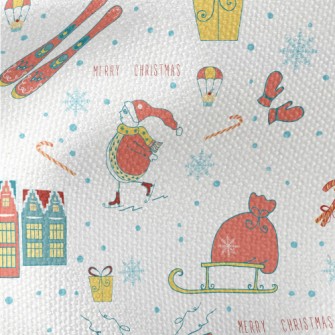 Snowflake Gift House Sled Waterproof Canvas