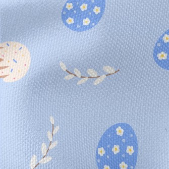 Cupcakes And Blue Eggs Waterproof Canvas