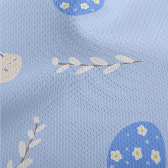 Cupcakes And Blue Eggs Athletic Mesh Flat Back