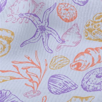 Color Lines Starfish Shells Se Terry