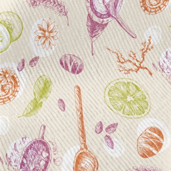 Colored Mud Mask With Flowers  Standard Corduroy