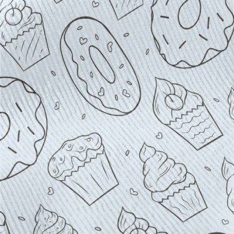 Hand Drawn Ice Cream And Donut Standard Corduroy