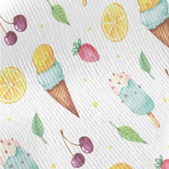 Hand Drawn Ice Cream With Stra Standard Corduroy
