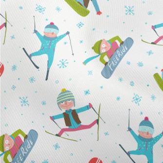 Boy Skiing In Winter Dobby