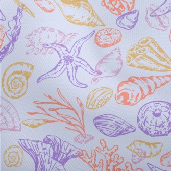 Color Lines Starfish Shells Se Dobby