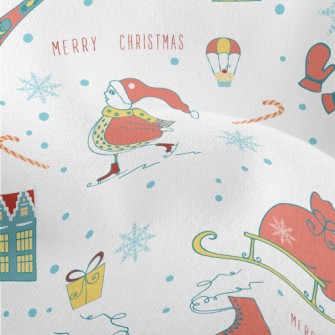 Snowflake Gift House Sled Lightweight Performance Linen