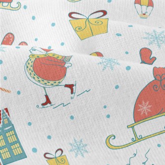 Snowflake Gift House Sled Modern Jersey