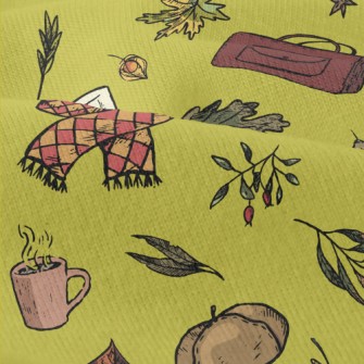 Autumn Maple Leaves And Hot Te Modern Jersey