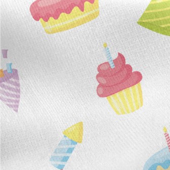 Colorful Cake Gift Firecracker Jersey Backed Fleece