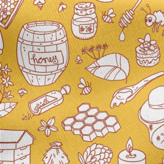 Beekeeper With Honeycomb Jersey Backed Fleece