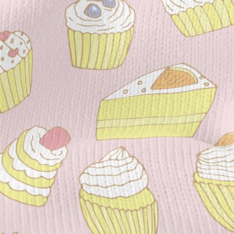 Assorted Fruit Cup Cakes Stretch Jersey