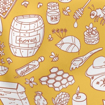 Beekeeper With Honeycomb Lightweight Cotton Poplin