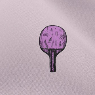 Purple Table Tennis Racket Chiffon