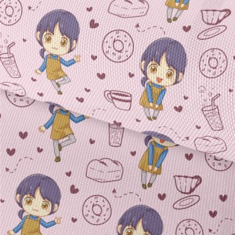 Cheerful Cafe Clerk Waterproof Oxford