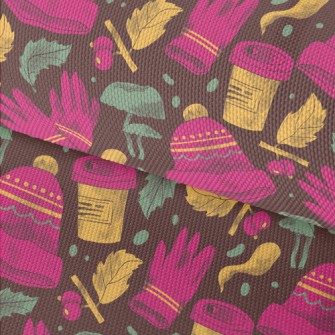 Winter Forest Plants Waterproof Oxford