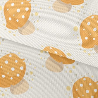 Hand Drawn Yellow Mushrooms Waterproof Oxford