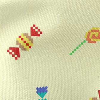 Cartoon Pixel Candy Waterproof Canvas