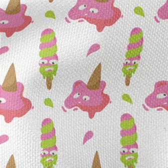 Funny Melted Ice Cream Waterproof Canvas