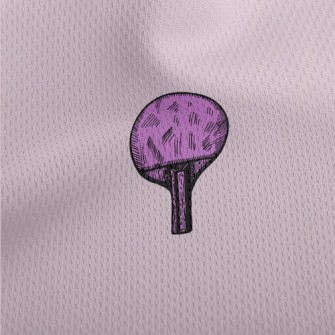 Purple Table Tennis Racket Athletic Mesh Flat Back